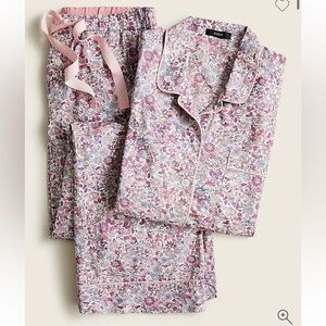 J. Crew cotton poplin long sleeve Pajama Set